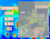 Thermographie du village d'ÉCURIE au mois de mars 2022