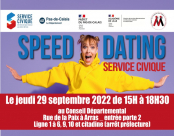  Un speed dating dédié aux services civiques est organisé le jeudi 29 septembre prochain. Destinées aux jeunes de 16 à 25 ans (30 ans en cas de handicap) 